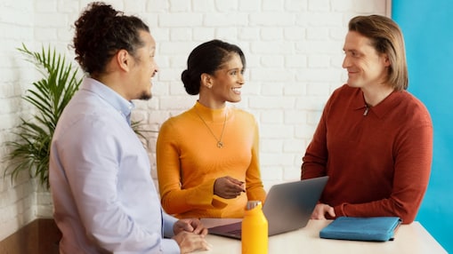 colleagues in a meeting