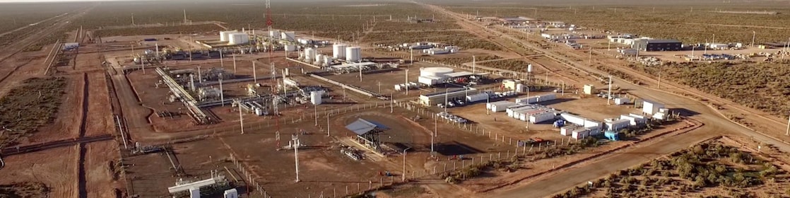 Uno de los pozos de Shell en Vaca Muerta