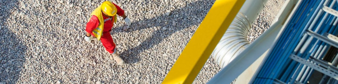 Ingeniero de Shell en una refinería