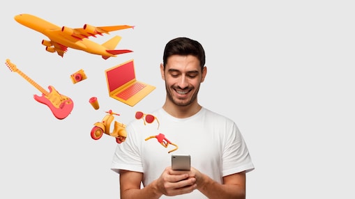 Man holding mobile phone