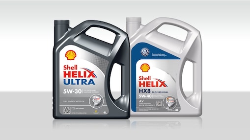 Gama de lubricantes totalmente sintéticos para motor Shell Helix