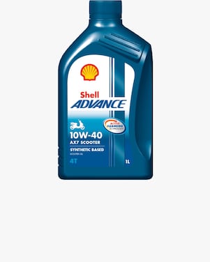 Foto del envase de Shell Advance 4T AX7 Scooter