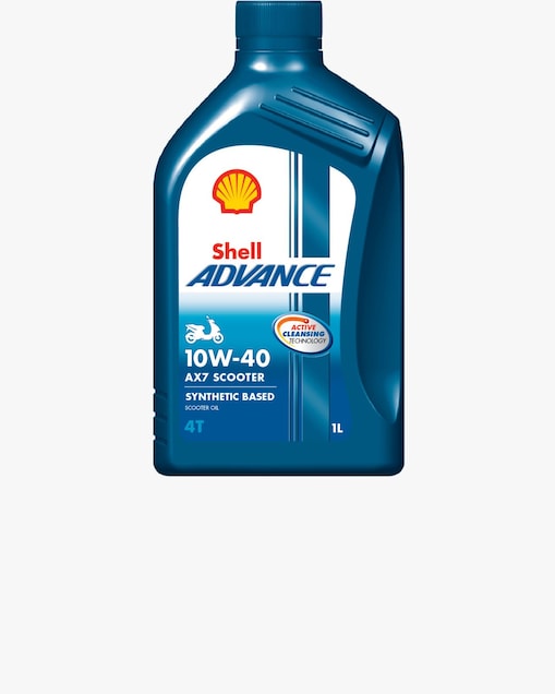 Foto del envase de Shell Advance 4T AX7 Scooter