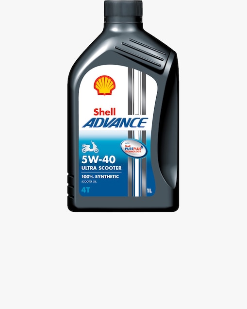 Foto del envase de Shell Advance 4T Ultra Scooter