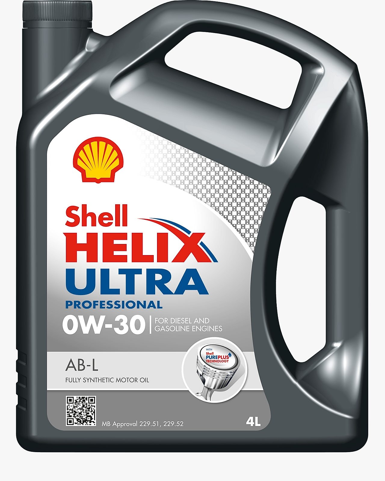 Foto del envase de Shell Helix Ultra Profesional AB-L 0W-30