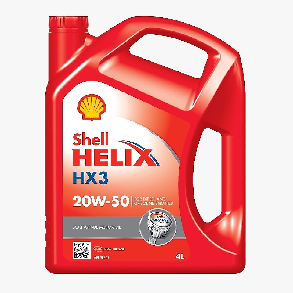 Foto del envase de Shell Helix HX3 20W-50