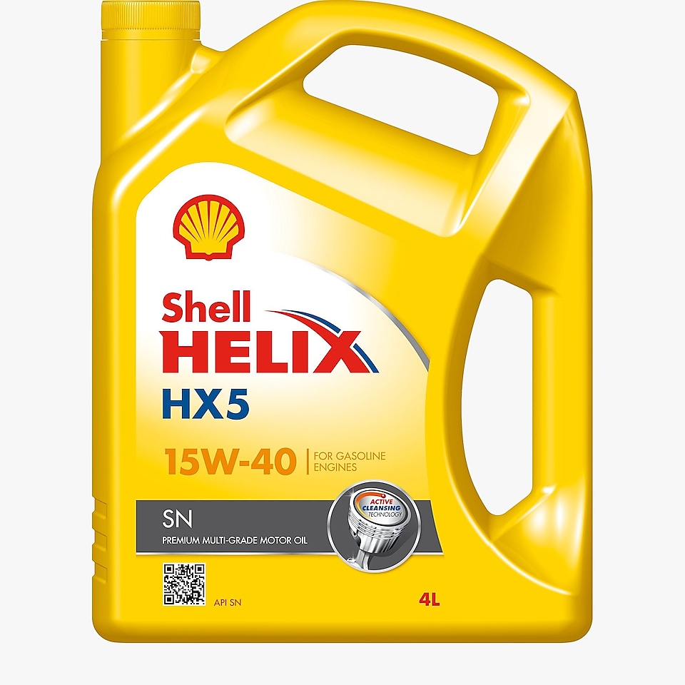 Foto del envase de Shell Helix HX5 SN 15W-40