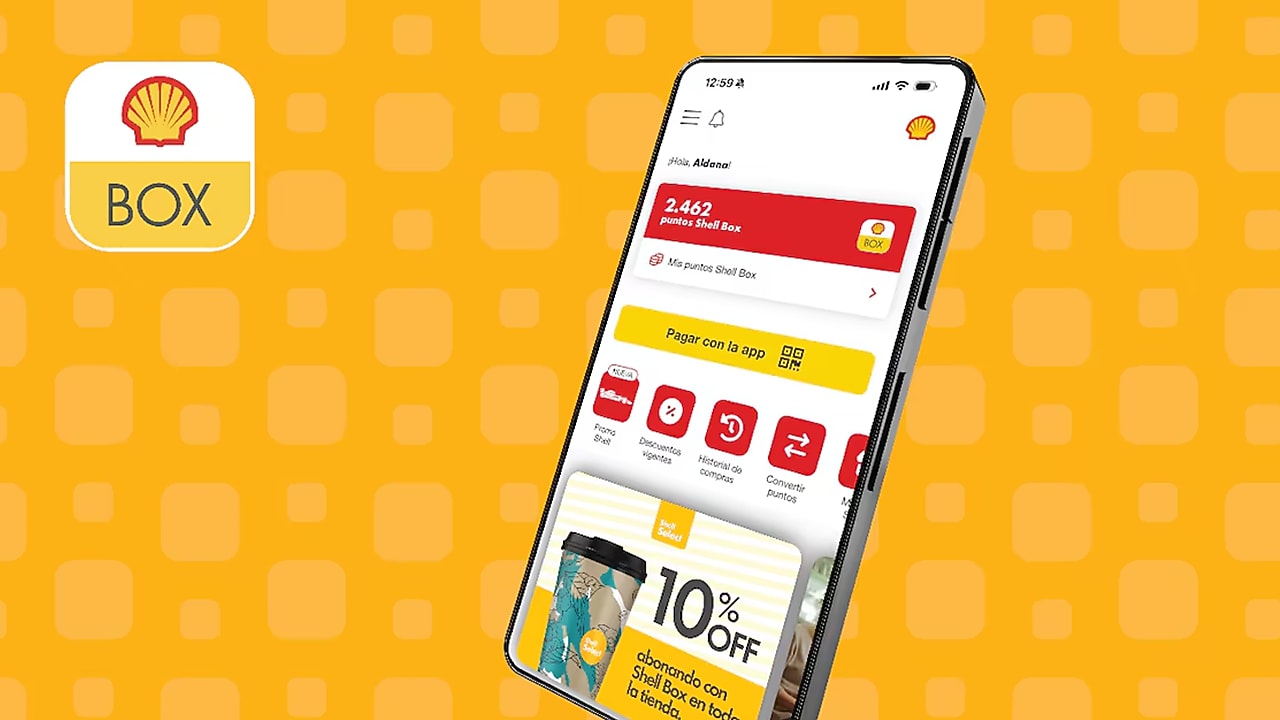 Inicio de la aplicación Shell Box